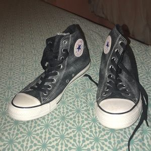 Black & White Speckled High Top Converse